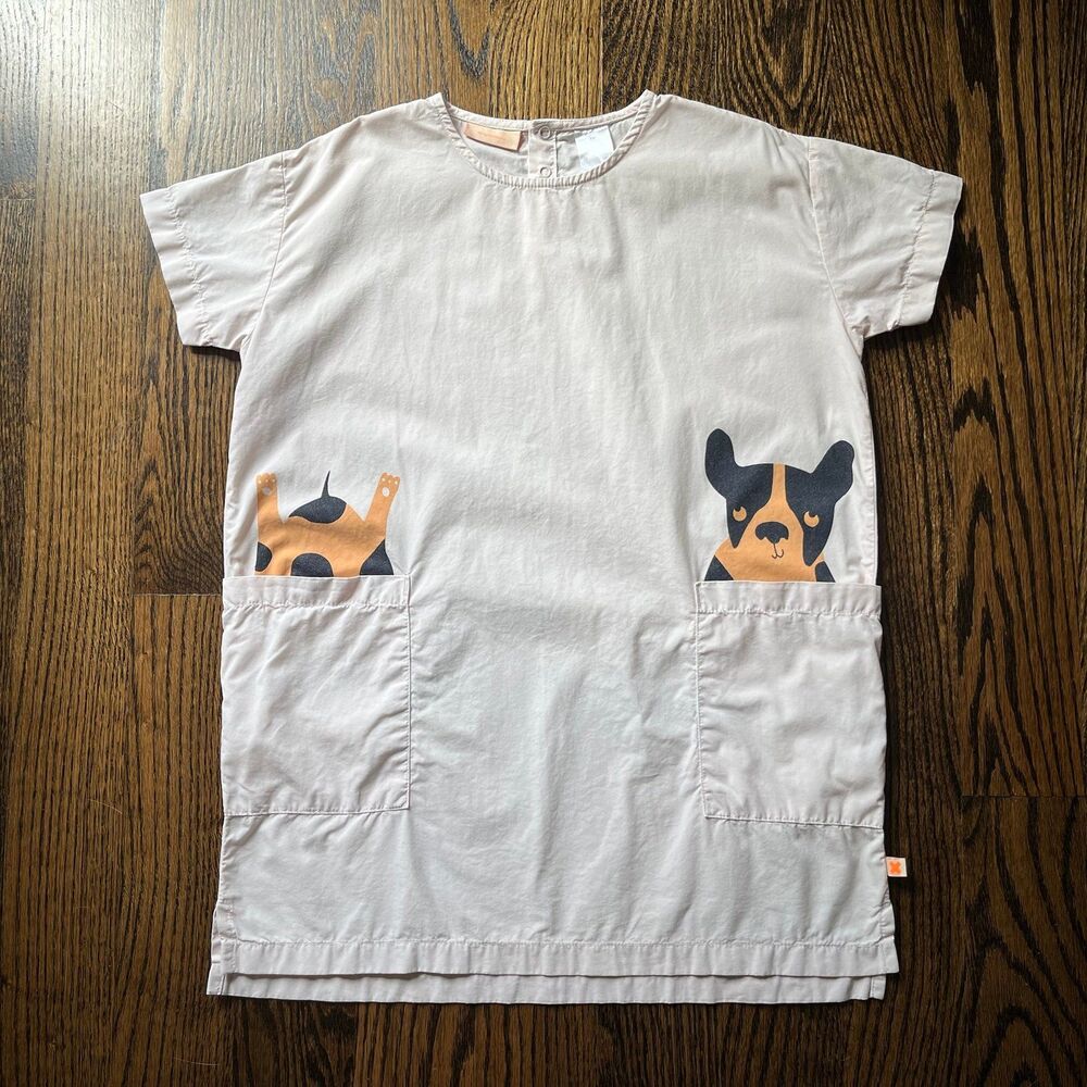 Tiny Cottons French Bulldog Oversized Dress (6Y)